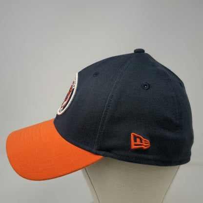 Chicago Bears NFL New Era XL Blue Orange 39THIRTY Stretch Curved Brim Cap Hat