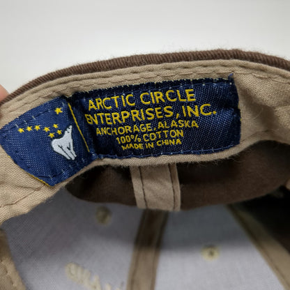 Arctic Circle Enterprises Brown Baseball Cap One Size Alaska Bear The Great Land