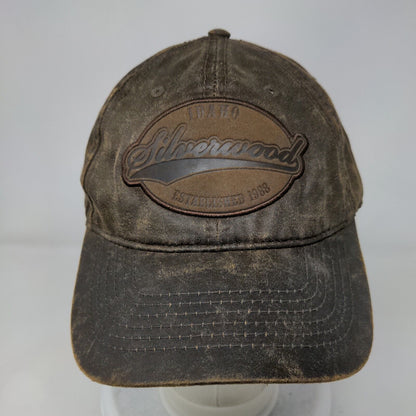 Idaho Silverwood Strapback Hat Brown OSFM Adjustable 6 Panel Triangle