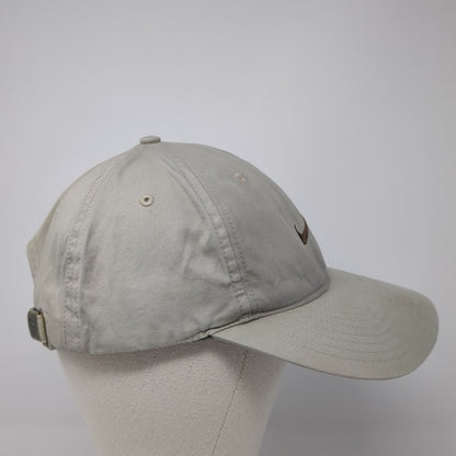 Nike Tiger Woods Baseball Cap Beige One Size Adjustable Embroidered 6 Panel