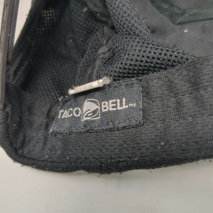 Taco Bell Snapback Hat Black One Size Embroidered Logo Polyester Performance Cap