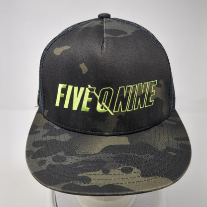 Five O Nine Snapback Mesh Back Trucker Hat Camo One Size Adjustable
