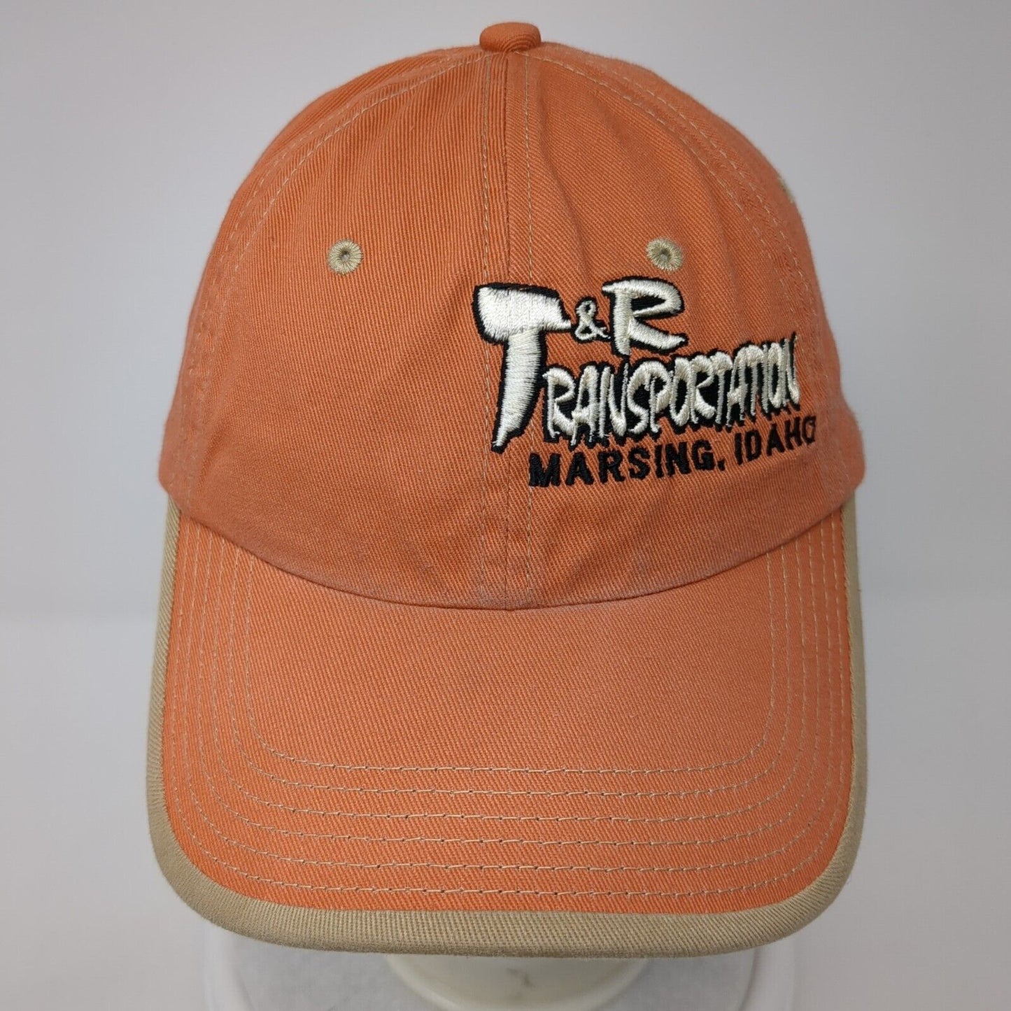 T&R Transportation Marsing Idaho Strapback Hat Orange One Size Port Authority
