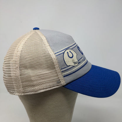 Fanatics Mens Strapback Mesh Back Hat Multicolor Indianapolis Colts Graphic Logo