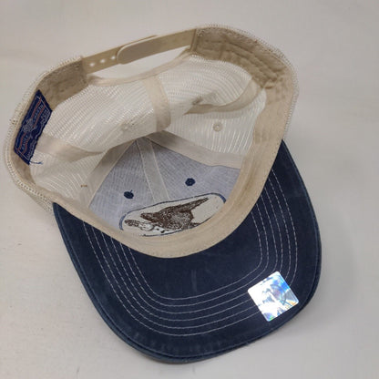 US Navy Eagle Snapback Mesh Back Trucker Hat Blue OSFM Embroidered