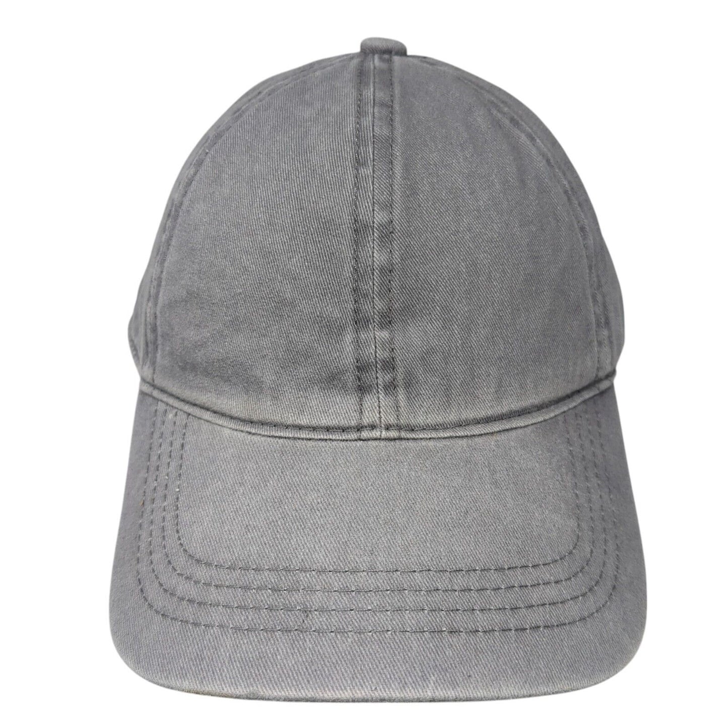 David And Young Slideback Hat Gray One Size Adjustable 6 Panel Blank