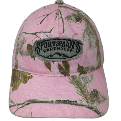 Outdoor Cap Sportsman's Warehouse Baseball Hat Pink Camo One Size Strapback Logo