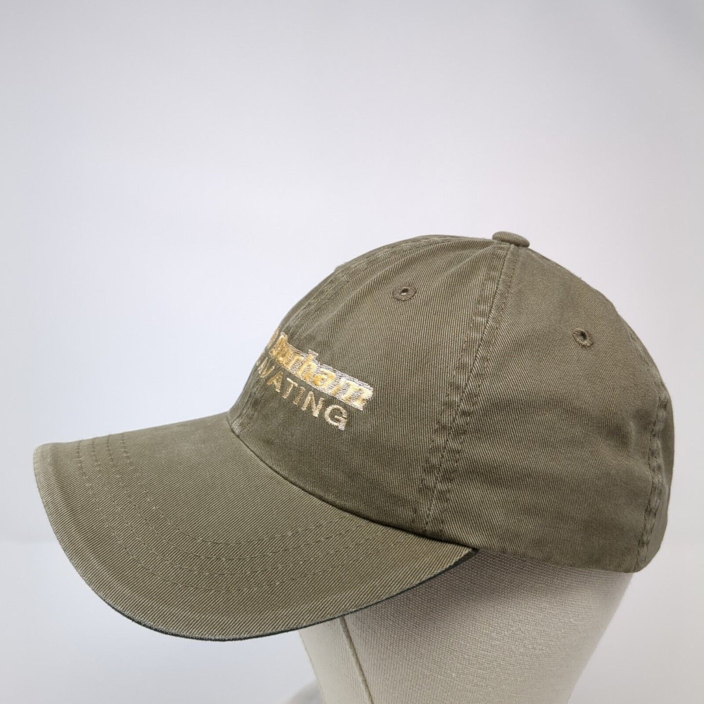 Bob Durham Excavating Strapback Hat Brown One Size Port Authority
