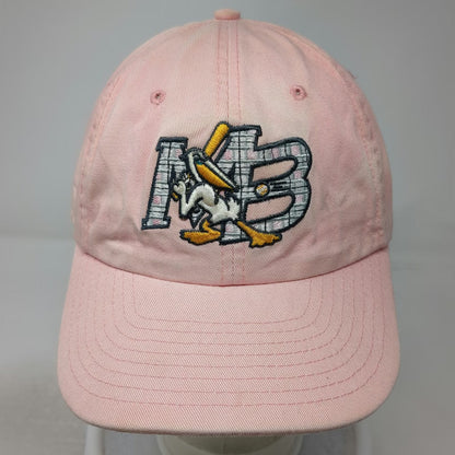 New Era Baseball Cap Pink One Size Myrtle Beach Pelicans MiLB Slideback Hat