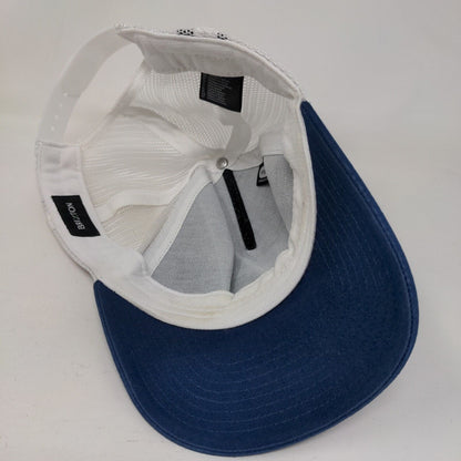 Brixton Snapback Trucker Hat Blue One Size Adjustable Mesh Back Fishing Nets