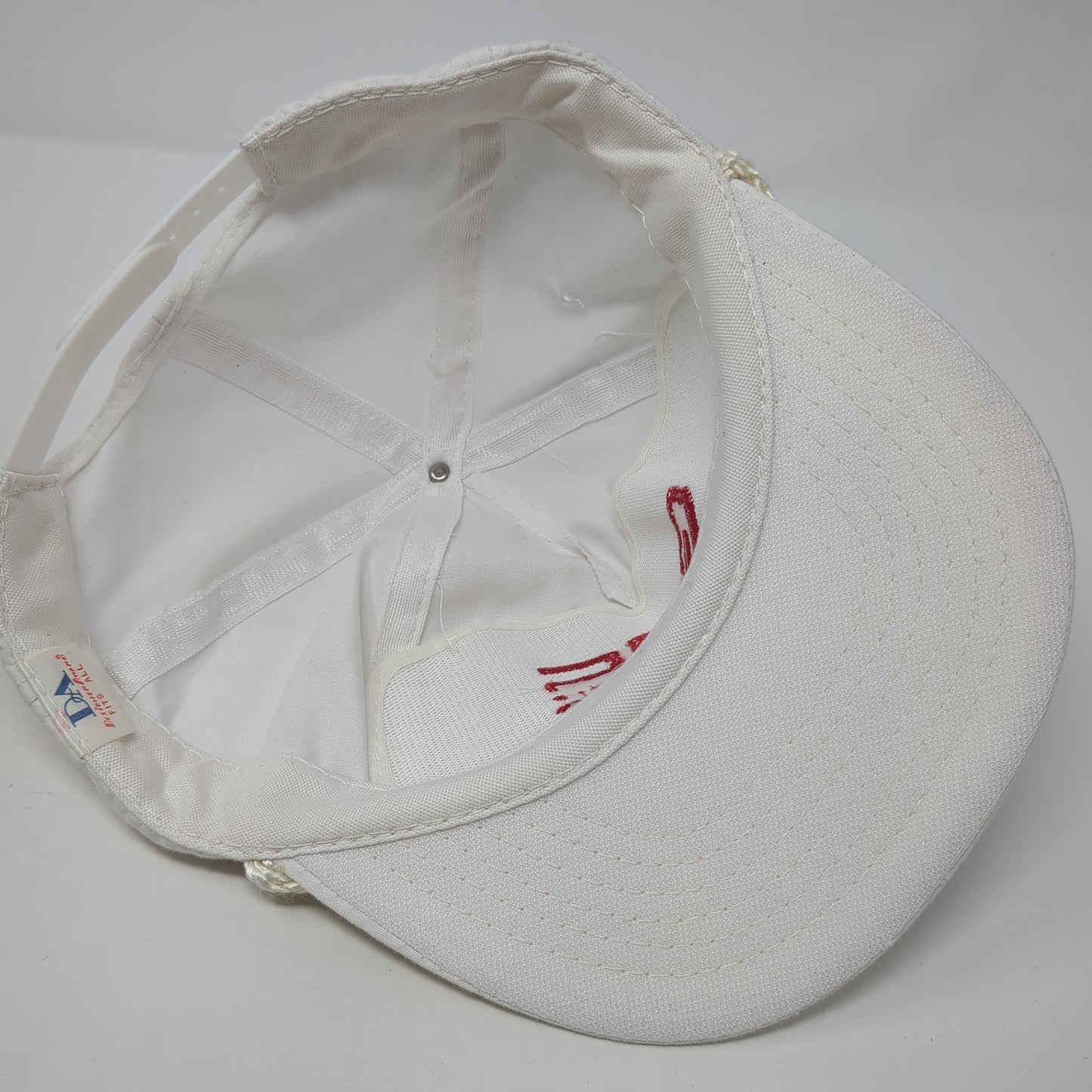 GMC Truck Snapback Cap White One Size Adjustable Embroidered Rope 6 Panel DA
