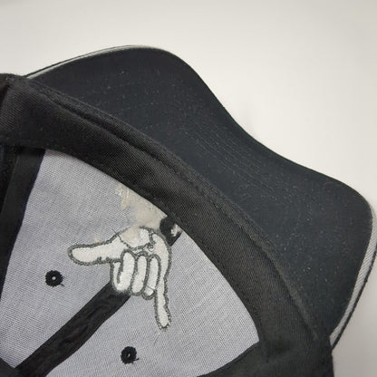 Hang Loose Maui Strapback Hat Black One Size Adjustable Embroidered