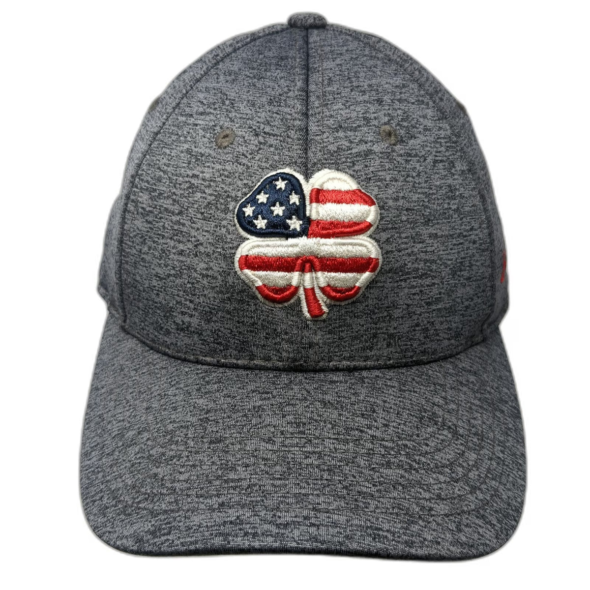 Black Clover Baseball Cap Gray XL Fitted American Flag Clover Live Lucky Hat