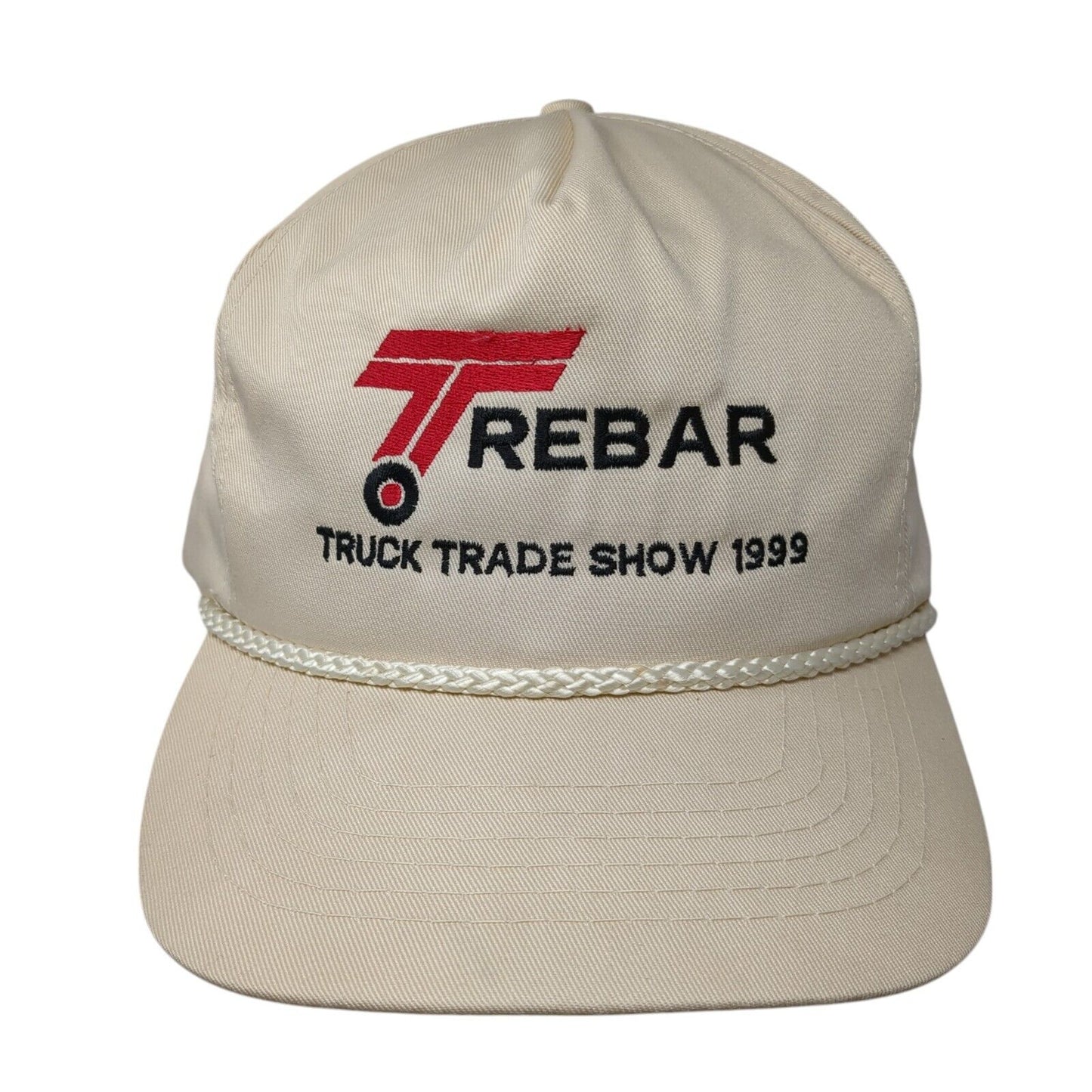 Trebar Truck Trade Show 1999 Strapback Hat Tan One Size Adjustable Rope Otto