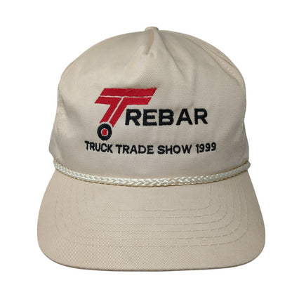 Trebar Truck Trade Show 1999 Strapback Hat Tan One Size Adjustable Rope Otto