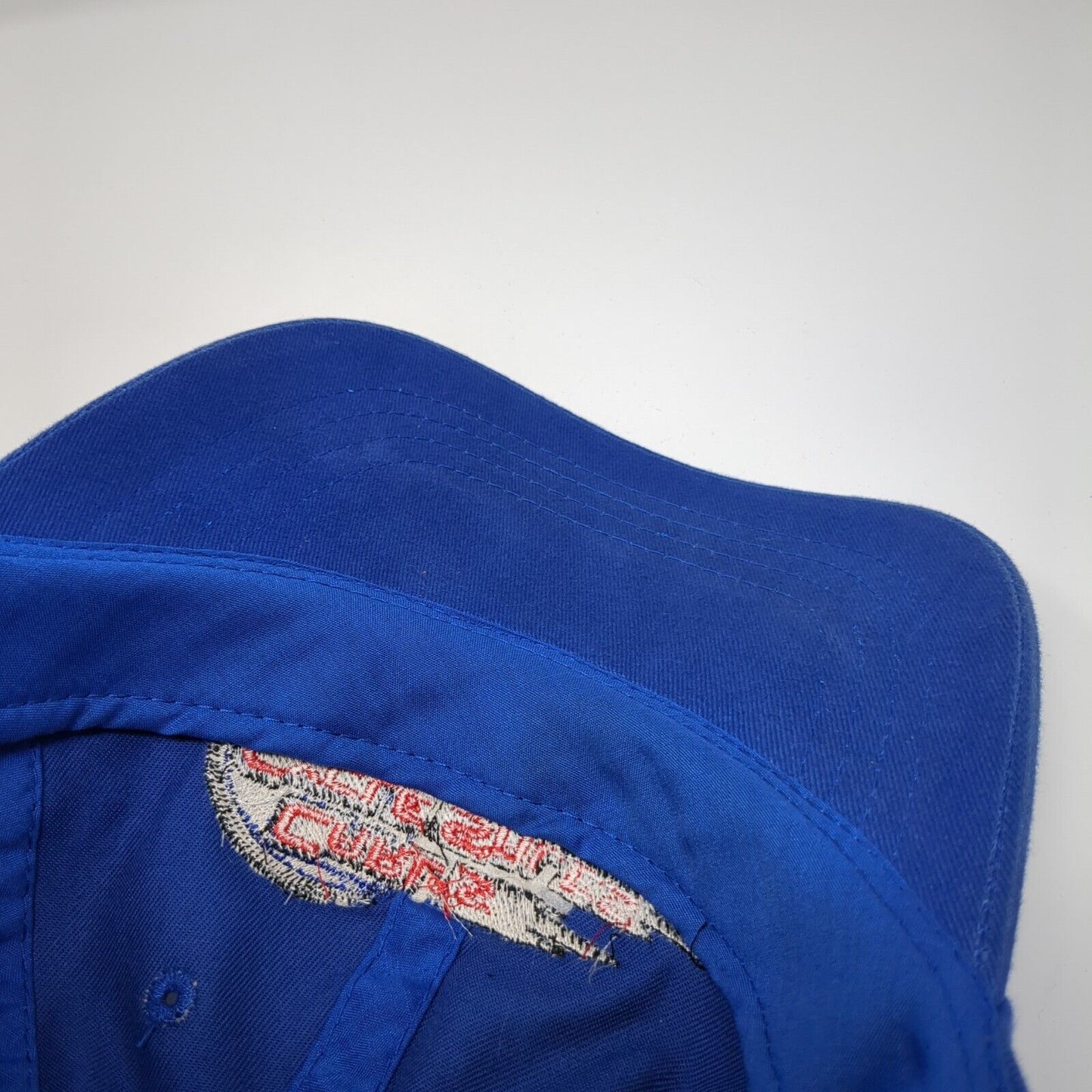 Carl's Cycle Sales Strapback Hat Blue OS Adjustable Embroidered Otto Cotton