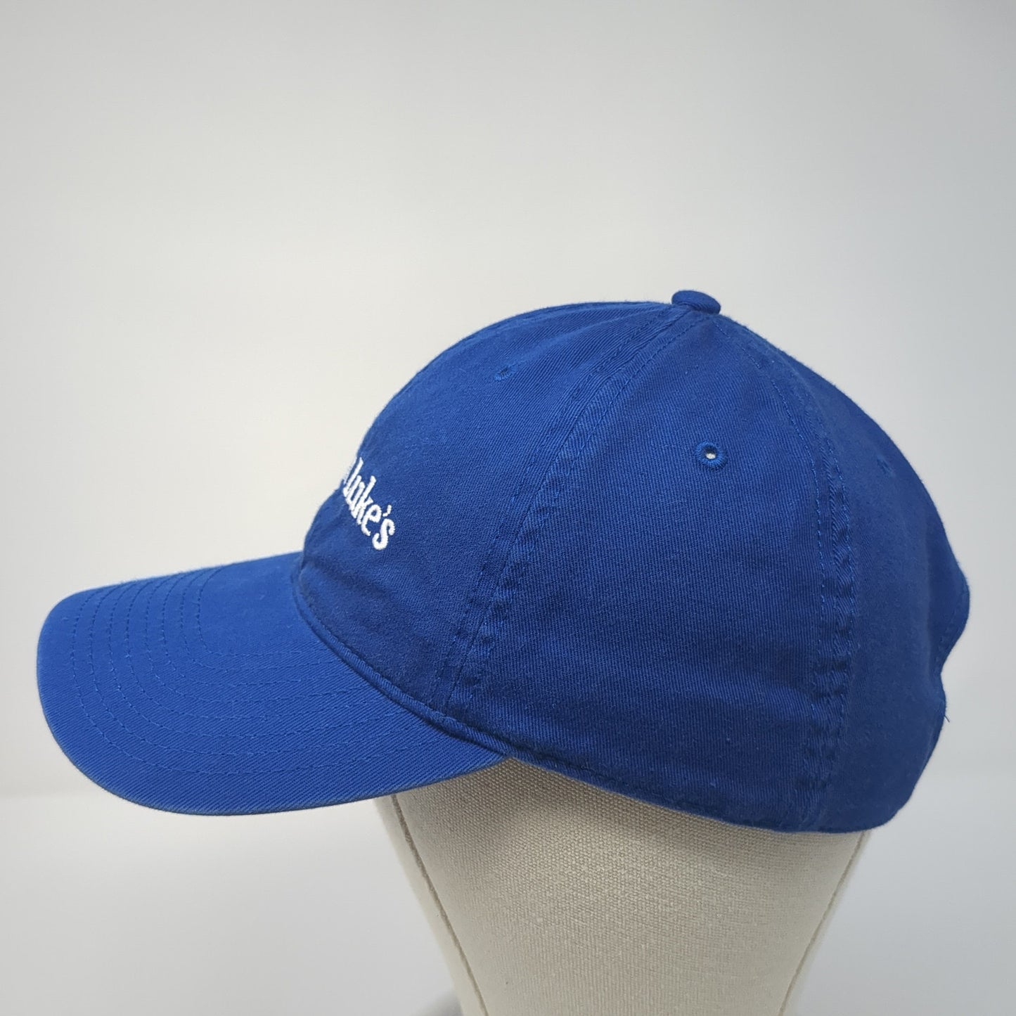 Saint Luke's Slideback Hat Blue One Size Adjustable Embroidered Outdoor