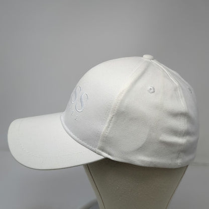 Hugo Boss Baseball Cap White One Size Tonal Logo Embroidery Stretch Fit Hat