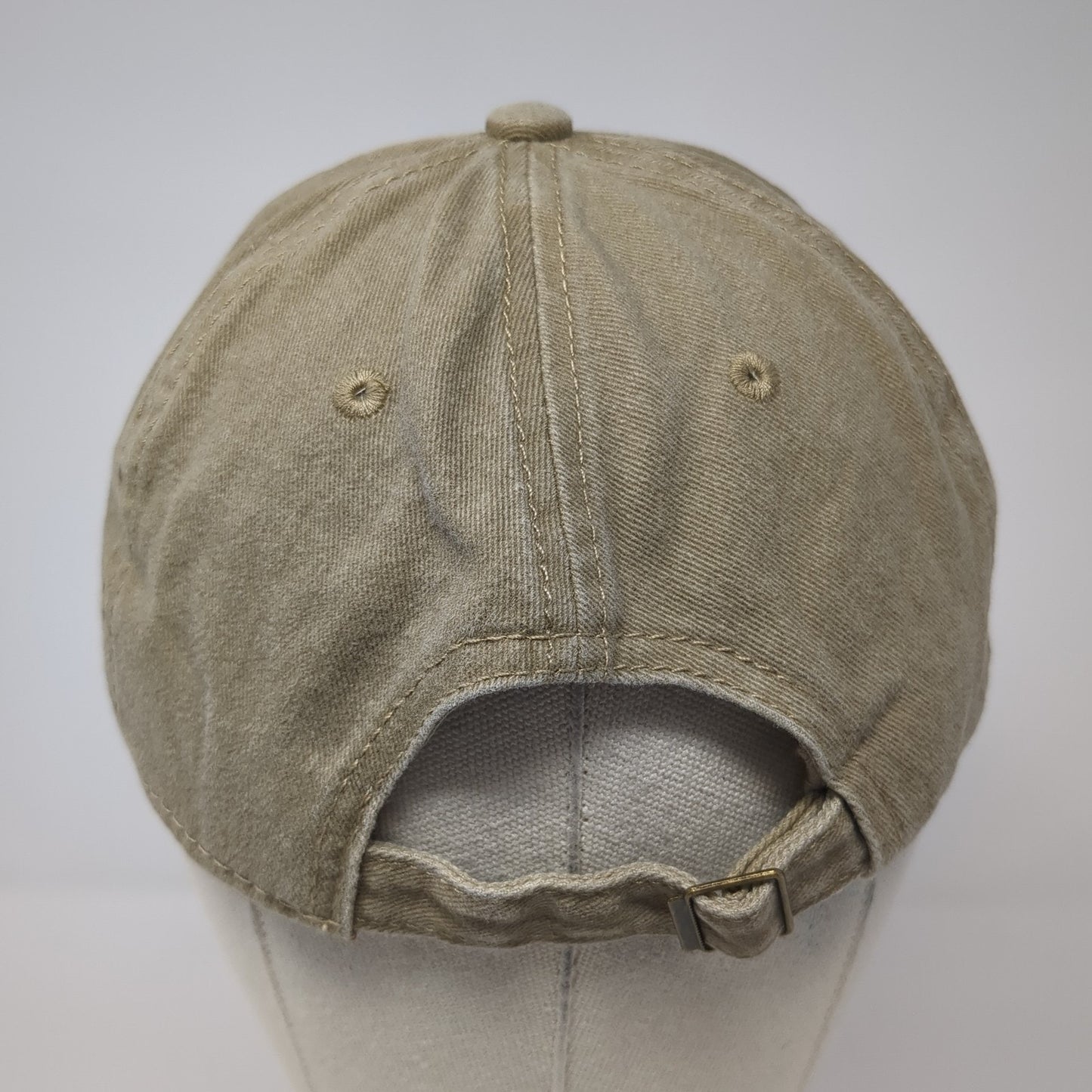 Glitter Smiley Face Slideback Baseball Cap Brown One Size Adjustable Embroidered