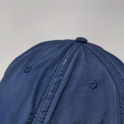Unbranded Slideback Hat Blue One Size Adjustable Vented Holes 6 Panel Blank