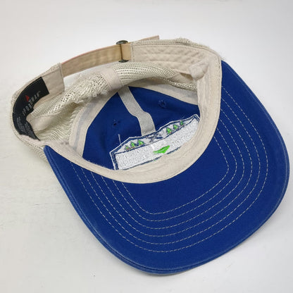 Sportsman Baseball Cap Blue One Size Northern Vermont University Mesh Back Hat