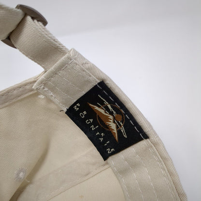 NASA Slideback Hat Tan One Size Adjustable Embroidered Prairie Mountain Cotton