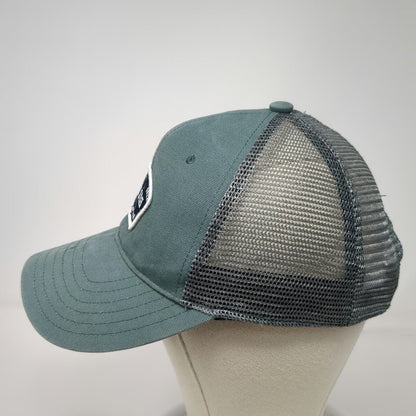 Dickies Trucker Hat Green One Size Mesh Snapback Workwear Logo Patch Gray Black