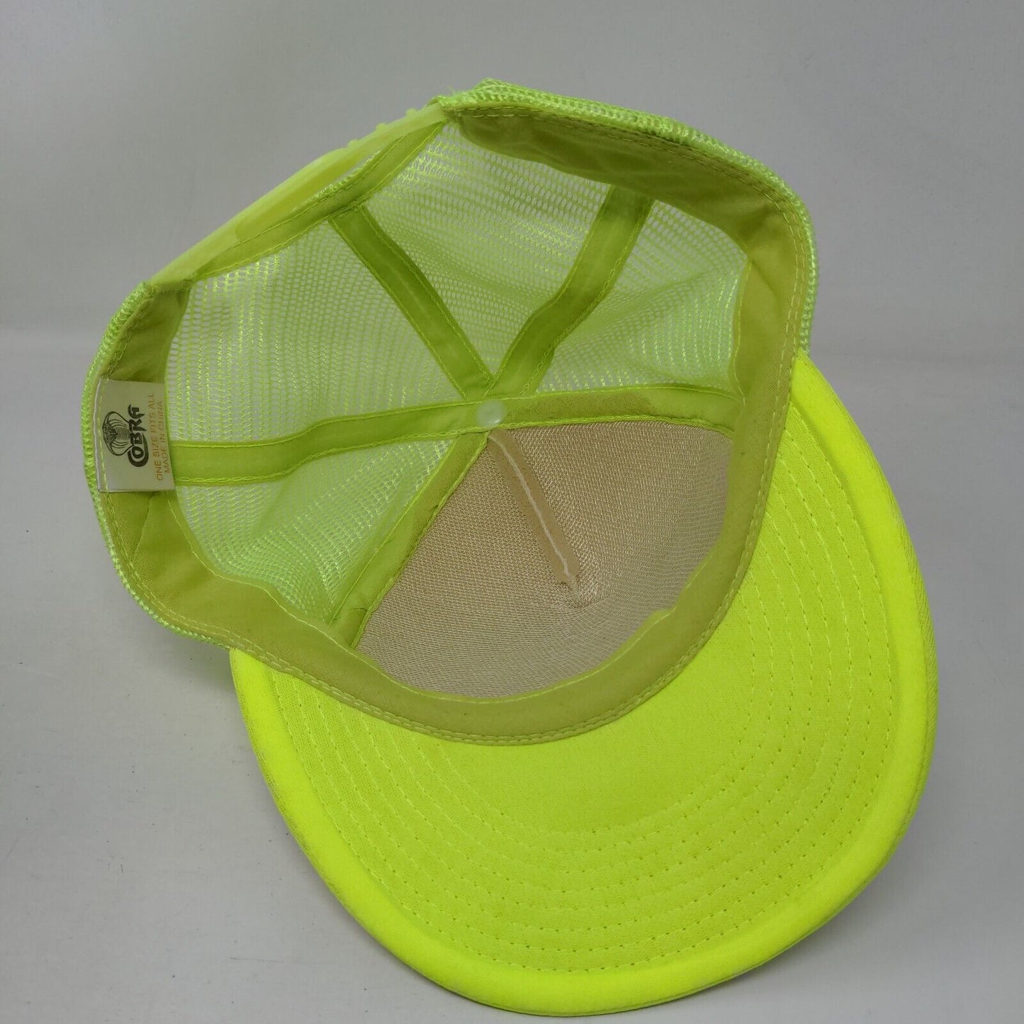 Team Bride Snapback Trucker Hat Green OSFA Adjustable Mesh Back 6 Panel Cobra