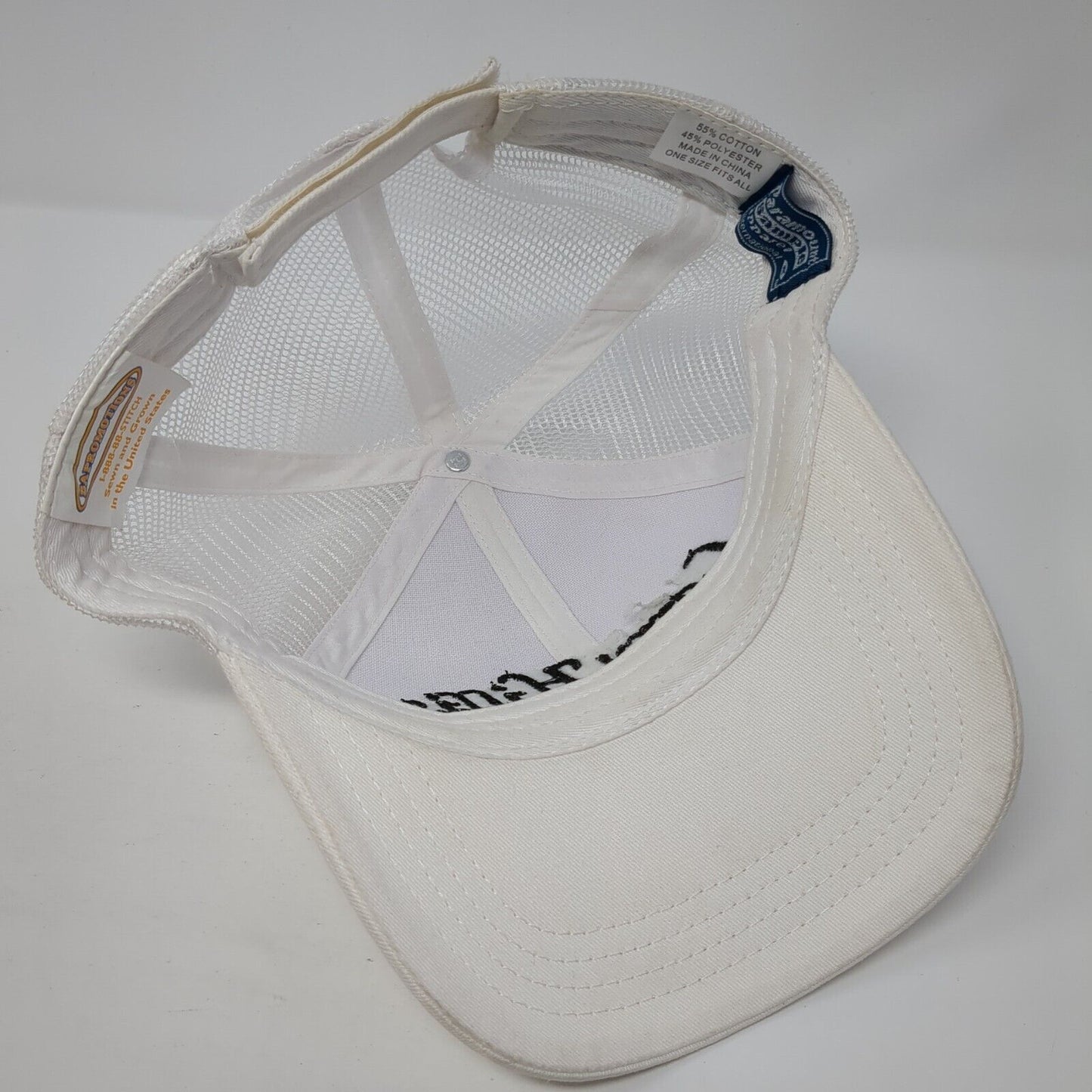 Larry Hillis Dodge Strapback Trucker Hat White OS Adjustable Mesh Back Paramount