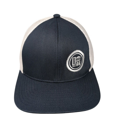 Pacific Headwear Snapback Trucker Hat Blue OSFA Adjustable Embroidered Mesh Back