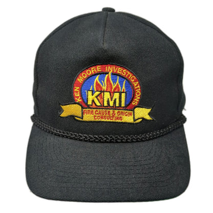 Otto 5 Panel Black One Size Rope Fire Investigation KMI Green Underbrim Hat