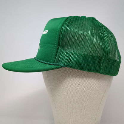That Hat Trucker Hat Green One Size I Soloed At Evergreen Airplane Mesh Back