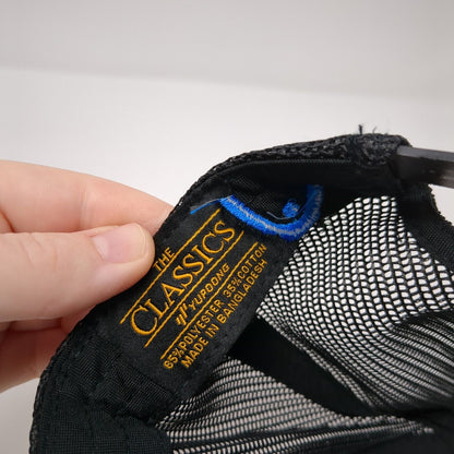 KORE Snapback Mesh Back Trucker Hat Black OSFA The Classics Yupoong