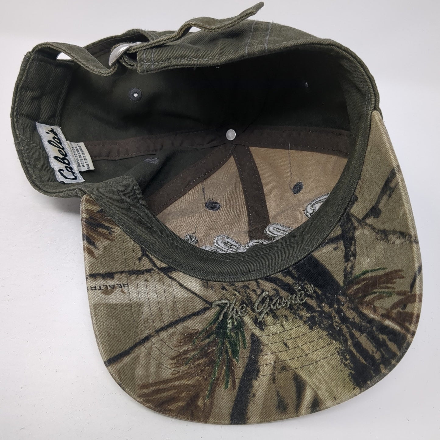 Cabela's Slideback Hat Multicolor One Size Adjustable Camo Trim Outdoor