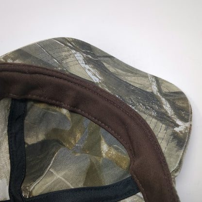 Graffiti Baseball Cap Green Brown One Size Kuma Embroidery Camo Slideback Hat