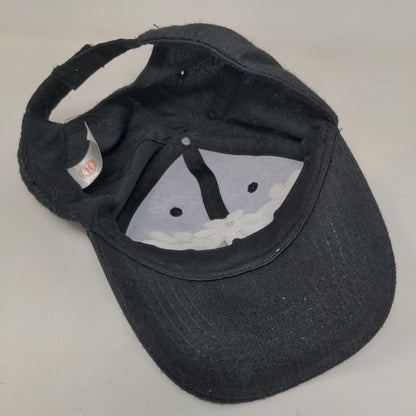 Daisy Strapback Hat Black One Size Adjustable 6 Panel Wonder Nation