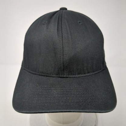 Yupoong Fitted Hat Black Size L/XL Flexfit Lightweight Vented Holes Blank