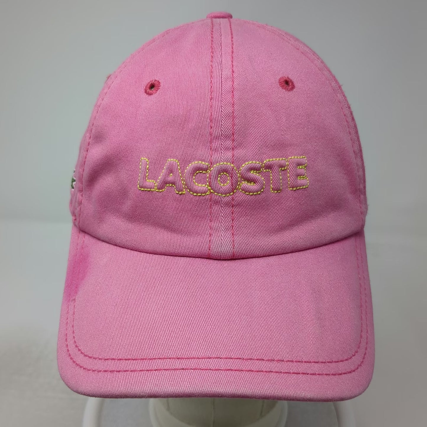 Lacoste Baseball Cap Pink One Size Strapback Since 1933 Crocodile Logo hat
