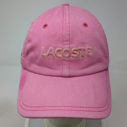 Lacoste Baseball Cap Pink One Size Strapback Since 1933 Crocodile Logo hat