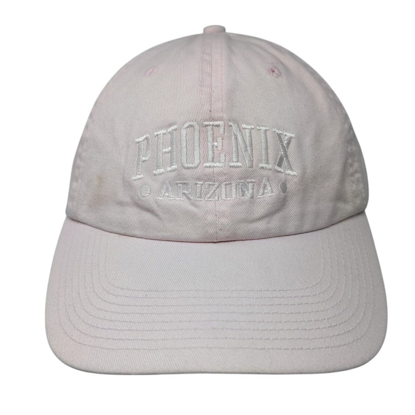 Phoenix Arizona Slideback Hat Pink OSFA Solid Embroidered Fahrenheit