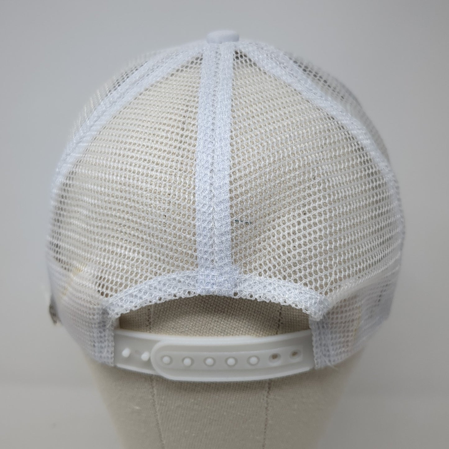 Carbones Del Guasare Snapback Trucker Hat Beige One Size Adjustable Mesh Back