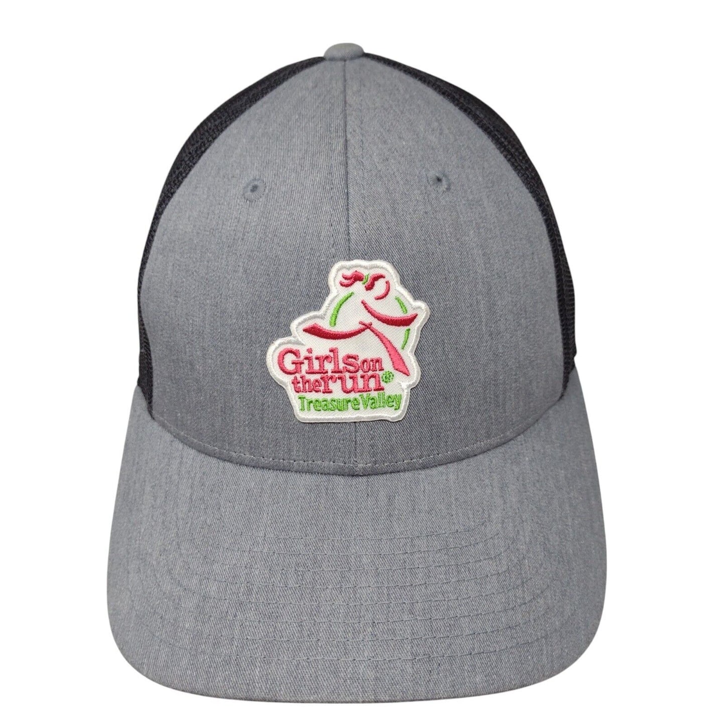 Girls On The Run Treasure Valley Snapback Trucker Hat Gray M/L Mesh Back