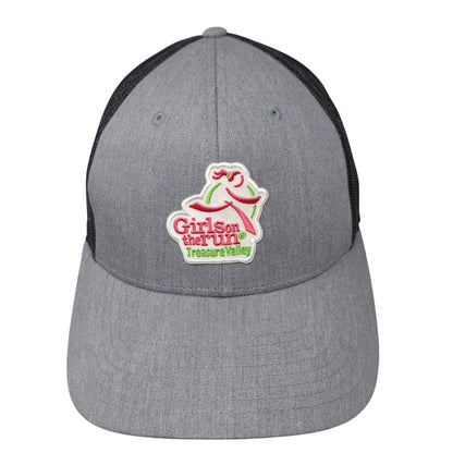 Girls On The Run Treasure Valley Snapback Trucker Hat Gray M/L Mesh Back
