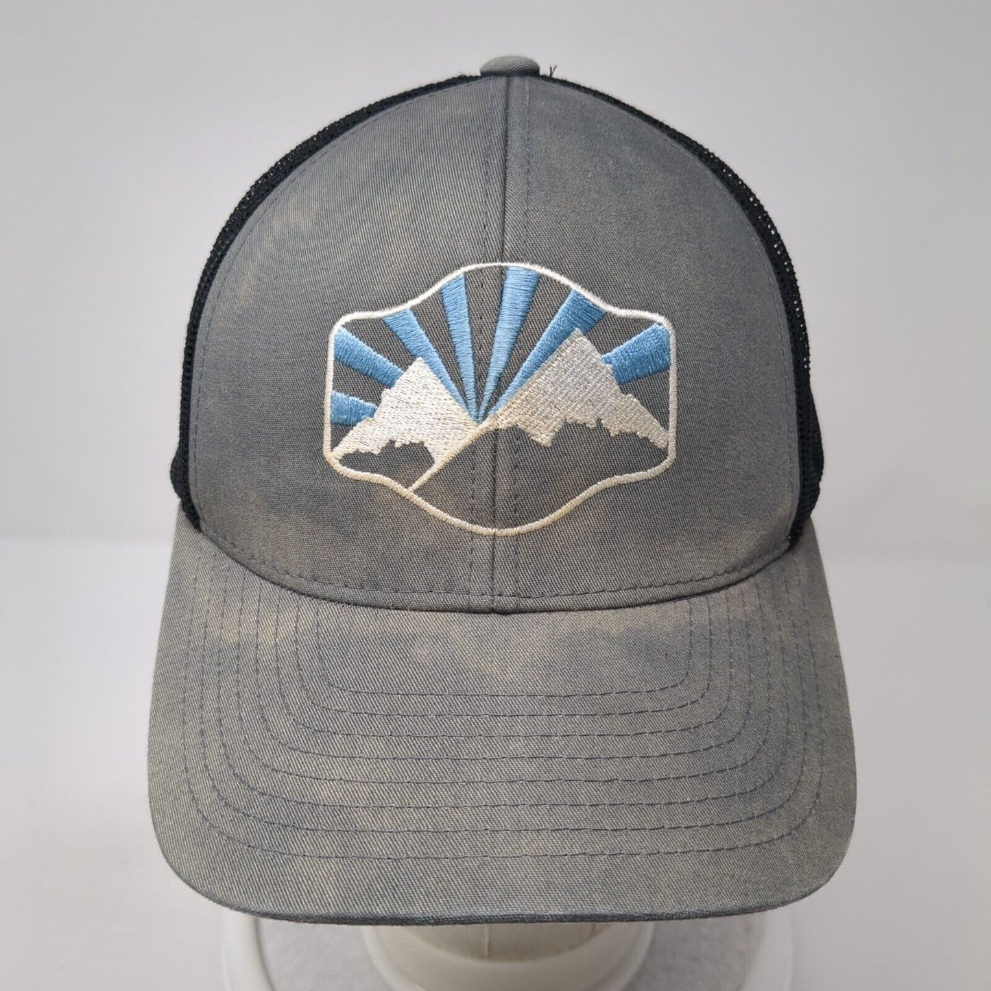 Pacific Headwear Snapback Trucker Hat Gray One Size Adjustable Mesh Back 6 Panel