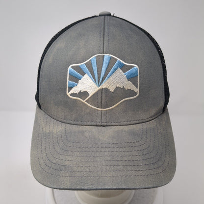Pacific Headwear Snapback Trucker Hat Gray One Size Adjustable Mesh Back 6 Panel