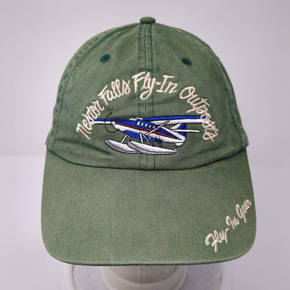 Nestor Falls Fly-In Outposts Strapback Hat Green One Size Adjustable