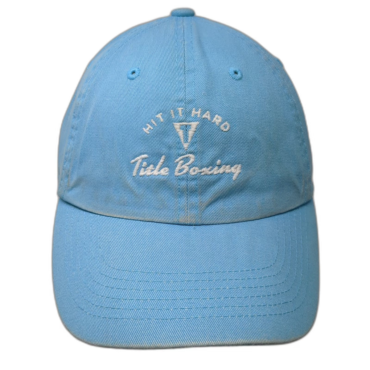 Top of the World Baseball Cap Blue One Size Title Boxing Hit It Hard Cotton Hat