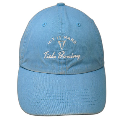 Top of the World Baseball Cap Blue One Size Title Boxing Hit It Hard Cotton Hat