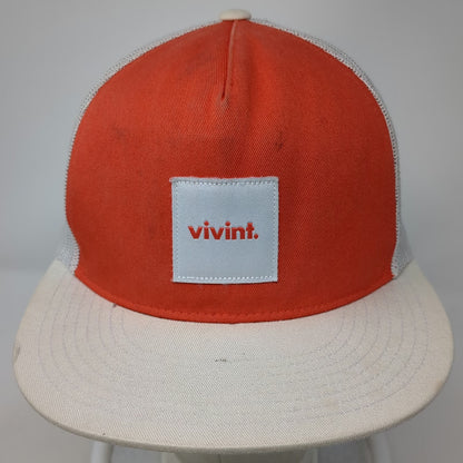 Yupoong Trucker Hat Orange White One Size 5 Panel Mesh Snapback Vivint Home