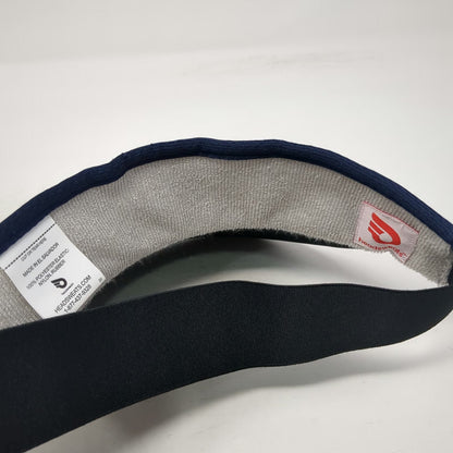Headsweats Visor Blue One Size Elastic Back Performance Mesh Sweatband Hat